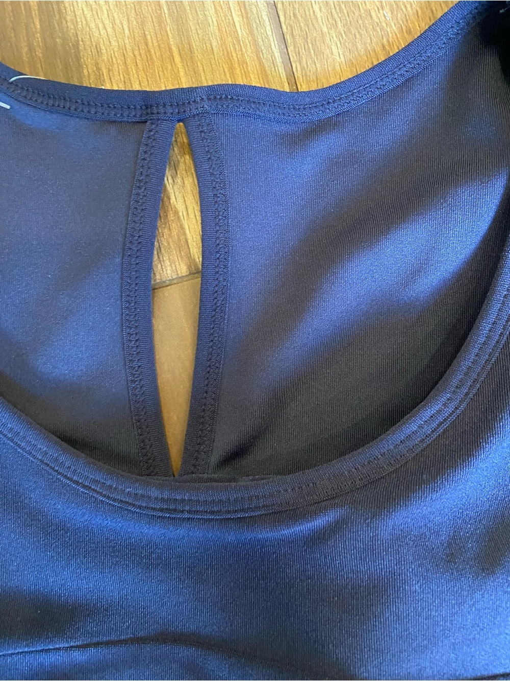 Sleeveless Navy Athletic Dress - Picture 5 of 9
